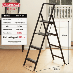 Trappstege med Handtag – 4 steg