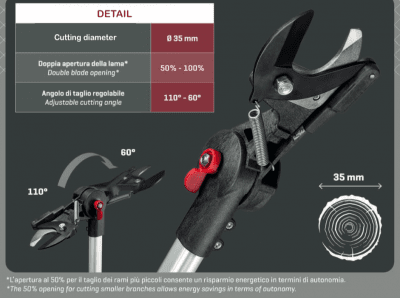 Zoom bild av Batteridriven Stångsekatör med litiumbatteri