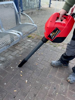 Zoom bild av skräpsugare