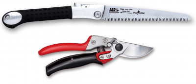 Zoom bild av ARS Pro sekatör bäst i test. japanska sekatör