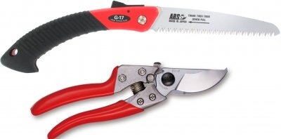 Zoom bild av ARS pro sekatör och grensåg, hopfällbar G-17